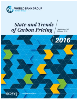 State and Trends of Carbon Pricing 2016
