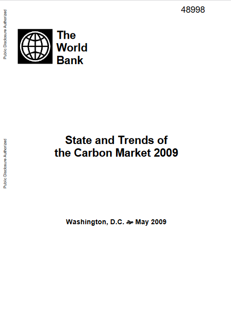 State and Trends of the Carbon Market 2009 cover