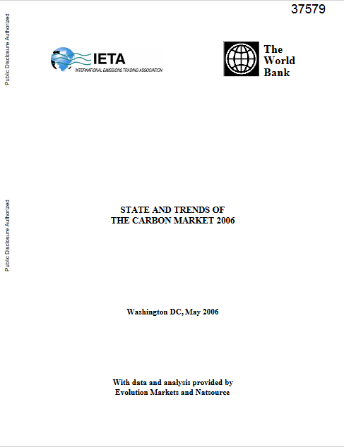 State and Trends of the Carbon Market 2006 cover